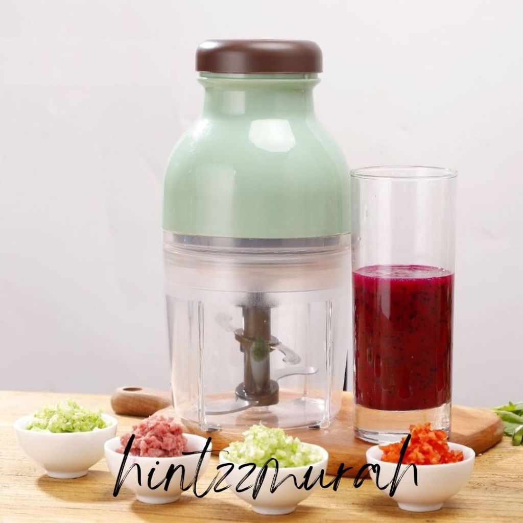 Blender Kapsul Capsule Portable Electric Penggiling Daging / Mini Chopper Blender Portable Gilingan 