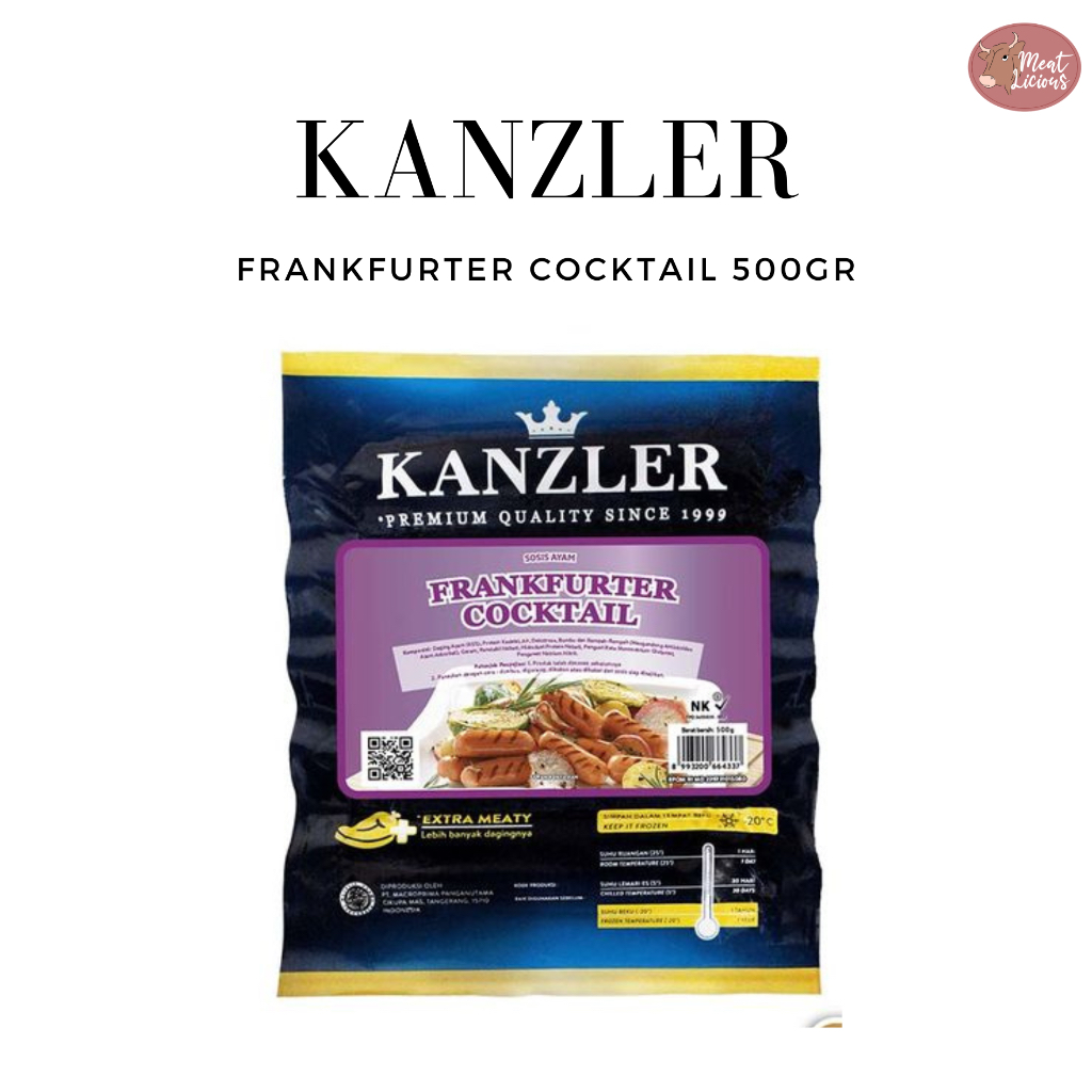 

Kanzler Sosis Frankfurter Cocktail 500gr / Sosis / Sausage