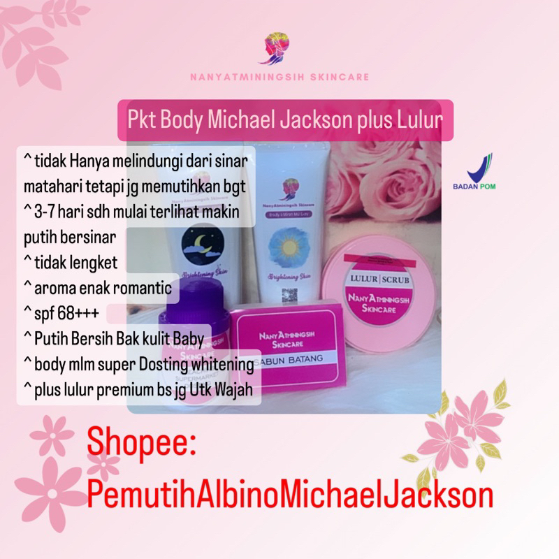 Paket HB ALBINO MJ Super Whitening Plus Lulur
