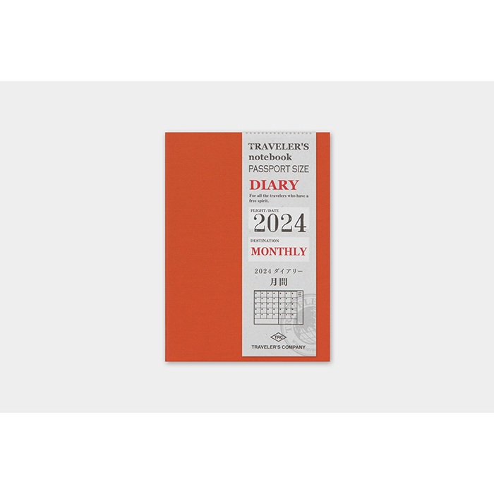 

Travelers Notebook Refill 2024 Monthly Passport Size