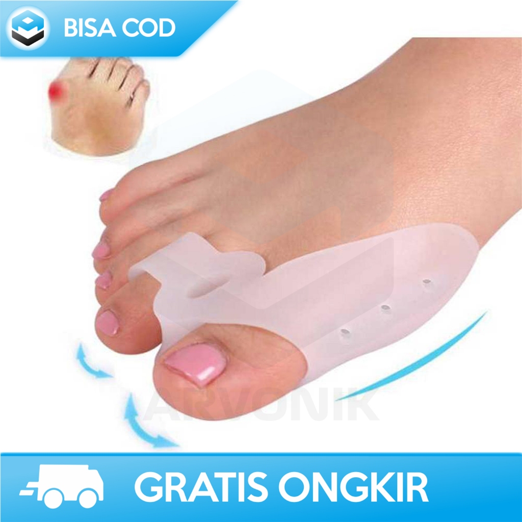 PELURUS JEMPOL KAKI SILIKON ELASTIS SLEEVE PAD KOREKTOR TULANG JEMPOL