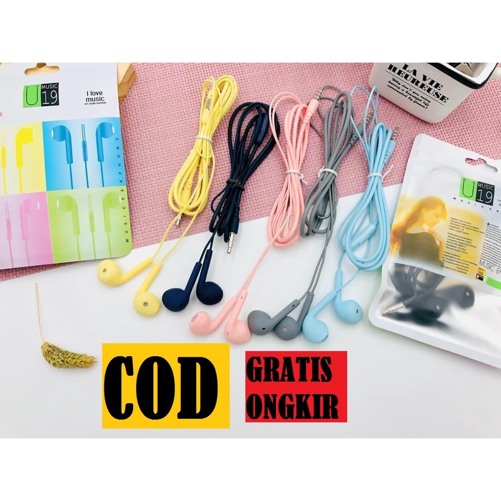 Headset HP Infinix Bisa Untuk Semua Tipe HP Infinix Headset Macaron Headset Warna Warni Headset Terb