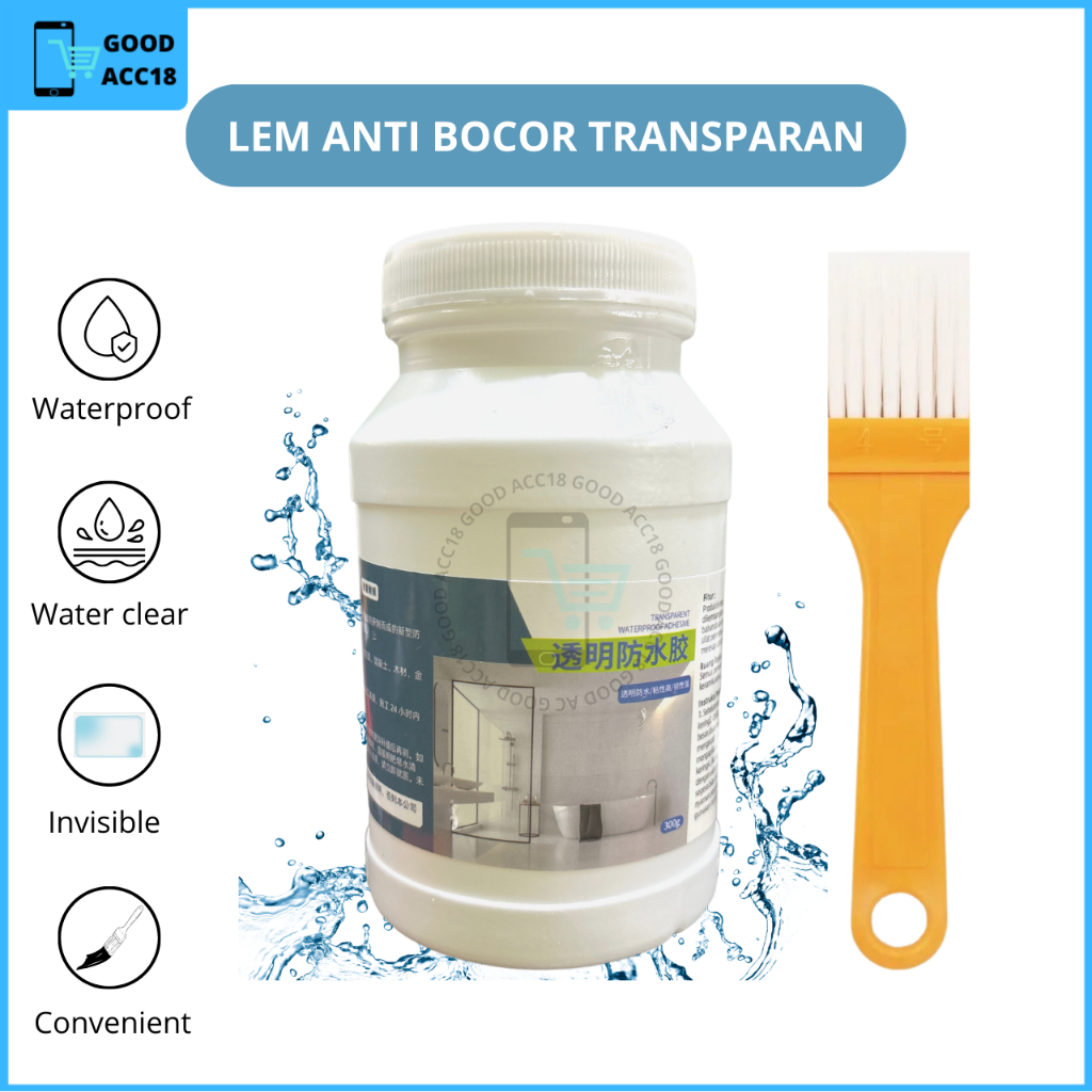 Lem Perekat Anti Bocor Transparan Pelapis Tembok Lantai Pipa Genteng Waterpoof
