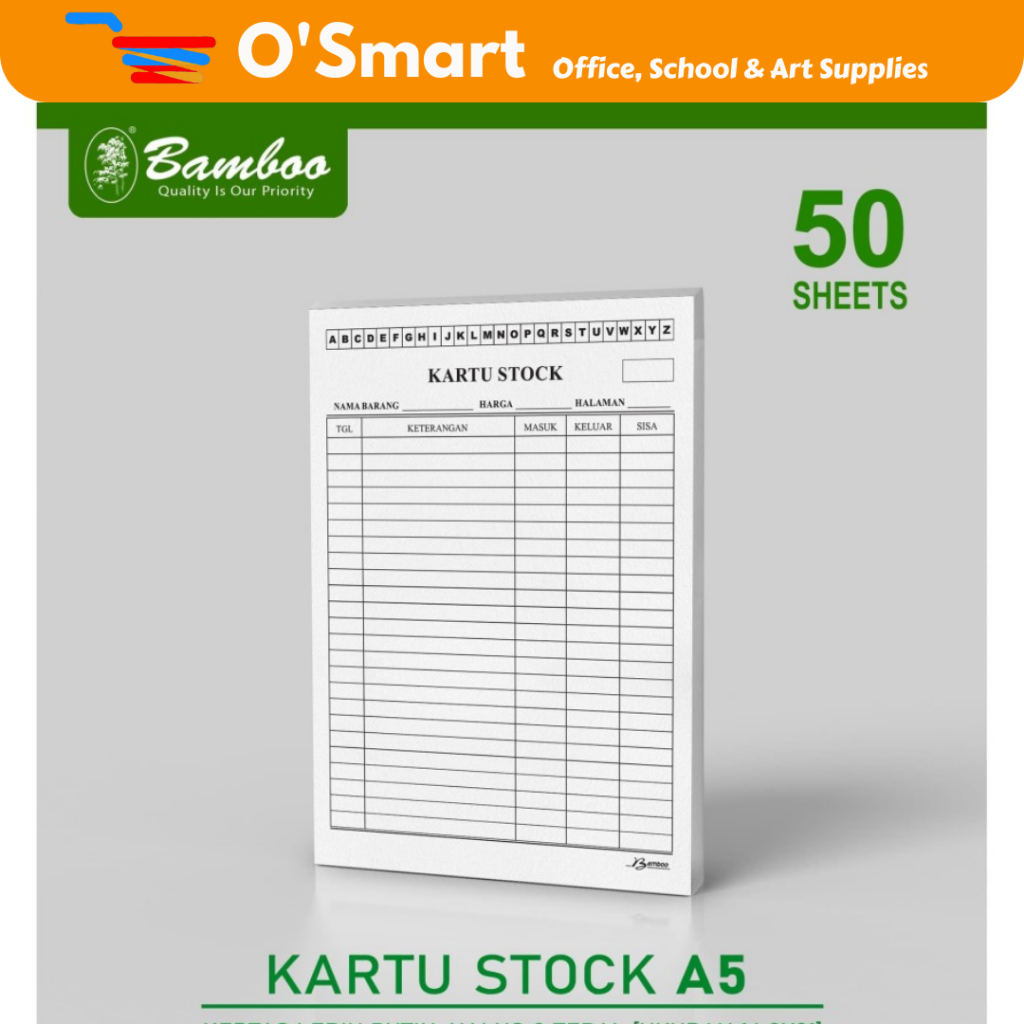 

KARTU STOCK BAMBOO A4/A5