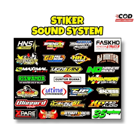 STICKER - STIKER SOUND SYSTEM & STIKER ISI 25 Brewok Audio, Sriwijaya,K5 Maximal,Hrj,Riswanda