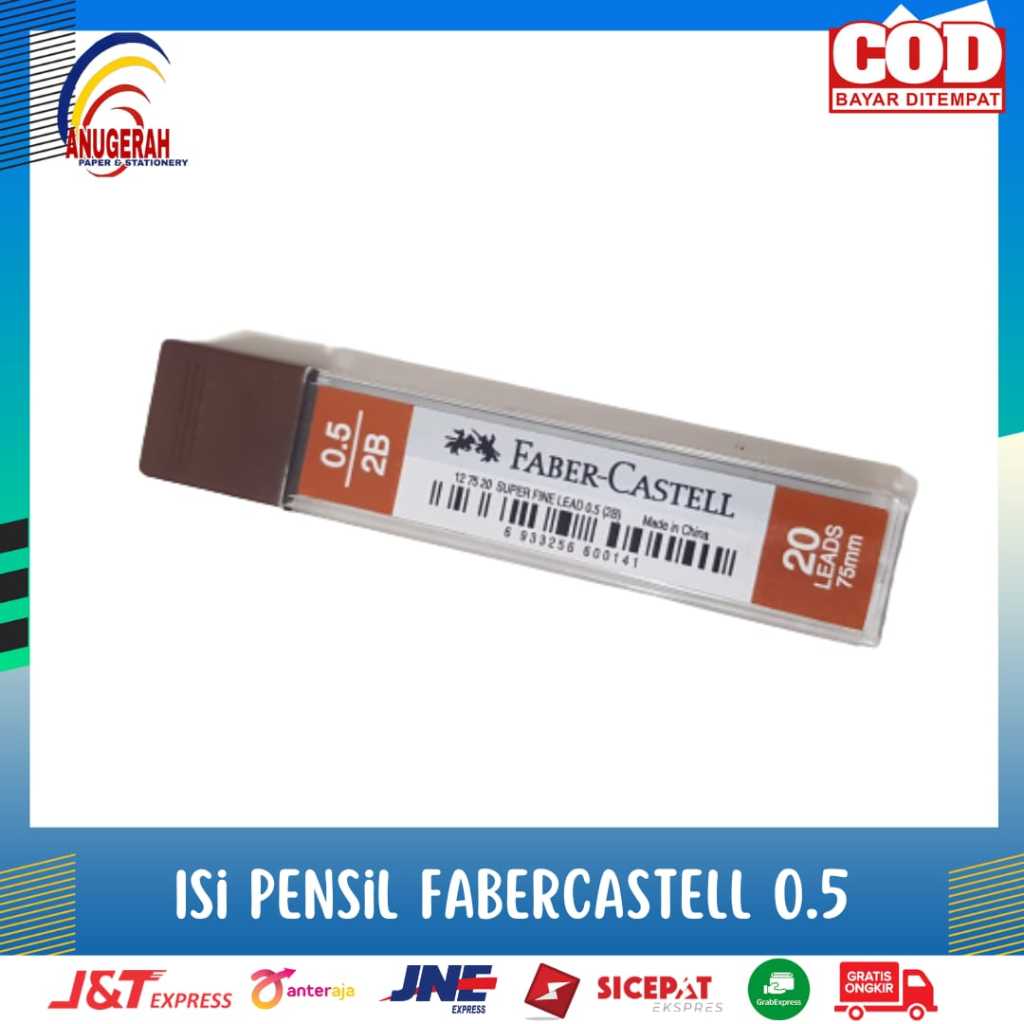 

ISI PENSIL FABER CASTEL 2B 0.5 127520 (PCS)
