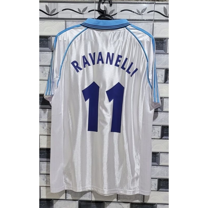 jersey rare MARSEILLE Home 1998/1999 #11 RAVANELLI SZE : L. BNWT