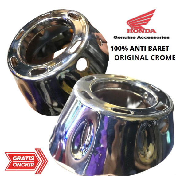 END MUFFLER CHROME CORONG KNALPOT MONCONG VARIO 125 VARIO 150 knalpot muffler End corong vario 150