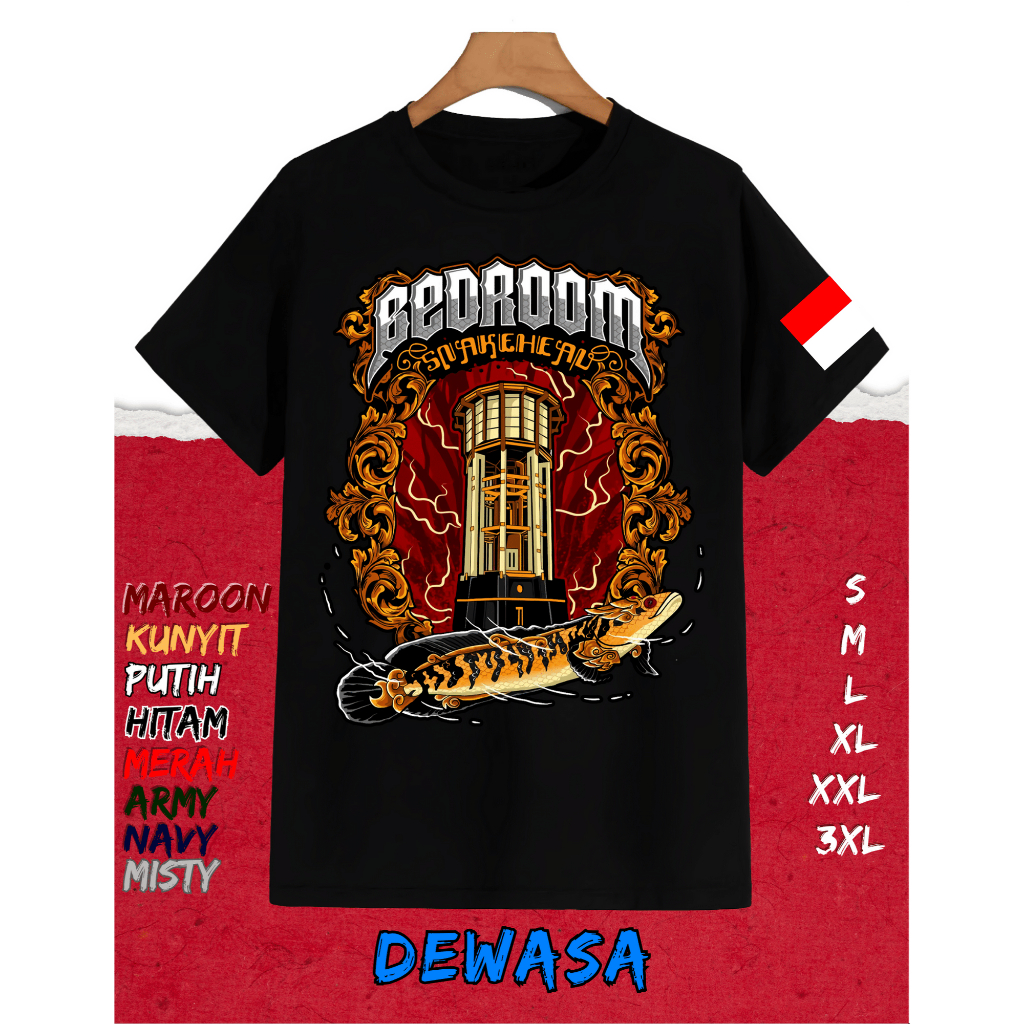 KAOS HOBBY IKAN HIAS SNAKE HEAD INDONESIA IKAN GABUS DAN CHANNA BAHAN PREMIUM