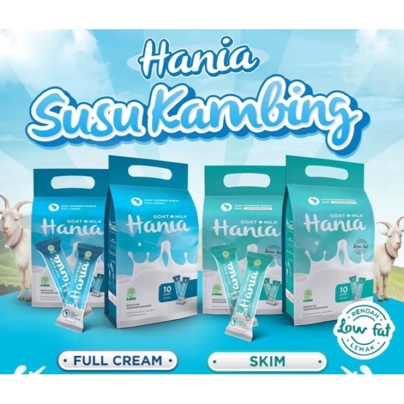 

HANIAHANIA SUSU KAMBING SKIM, FULLCREAM SUSU KAMBING FULLCREAM