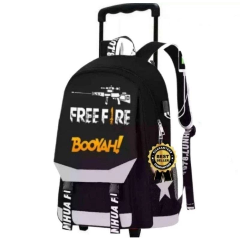 TERBARU Tas dorong anak sekolah TK/SD tas teroli TK/SD tas ransel anak TK/SD motif FF boyah