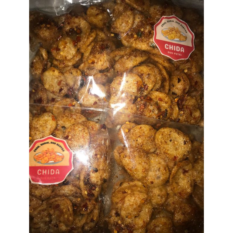 

KERIPIK PEDAS / GURIH DAN RENYAH / KEMASAN