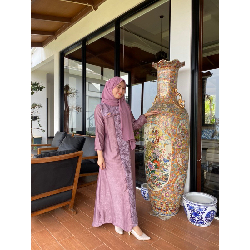 Dress Santorini Dress Kondangan Dress Simple Elegant Dress Brukat