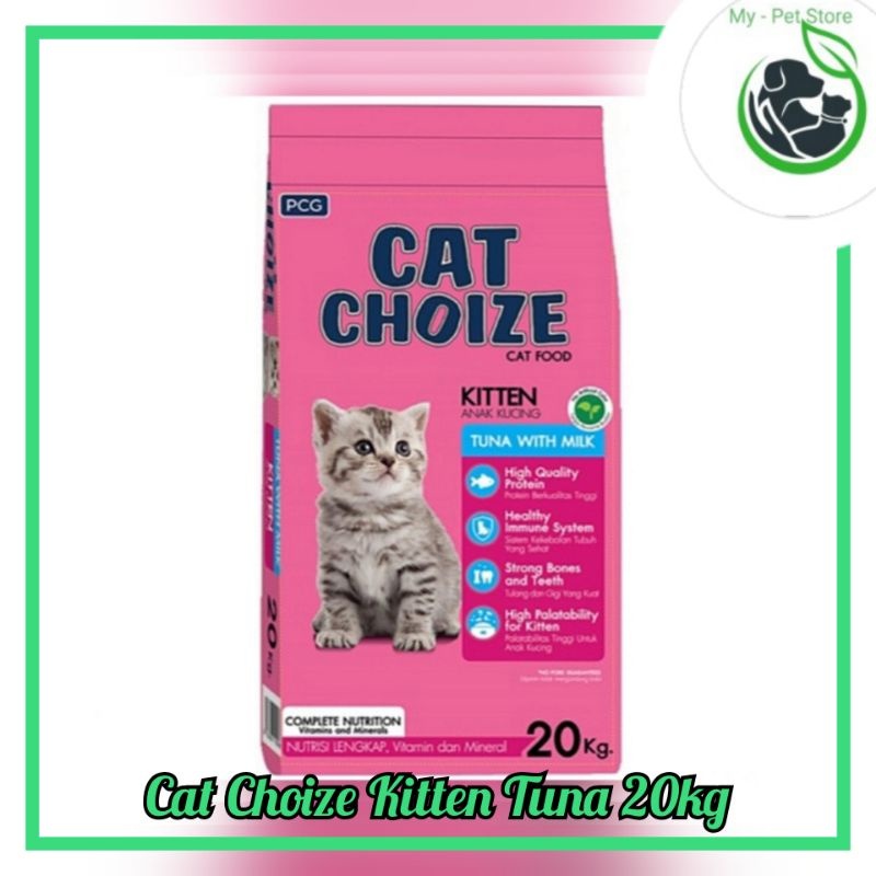 Ekspedisi only MAKANAN KUCING CAT CHOIZE KITTEN TUNA 20KG/ Cat Choize kitten tuna 20kg
