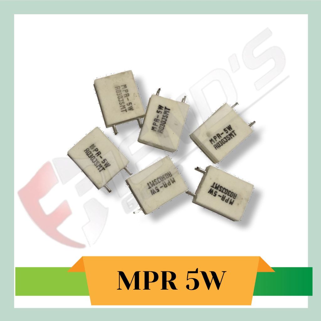 RESISTOR KAPUR NOBEL 030 OHM 5W R KAPUR NOBEL 030 OHM 5WATT 1 PCS