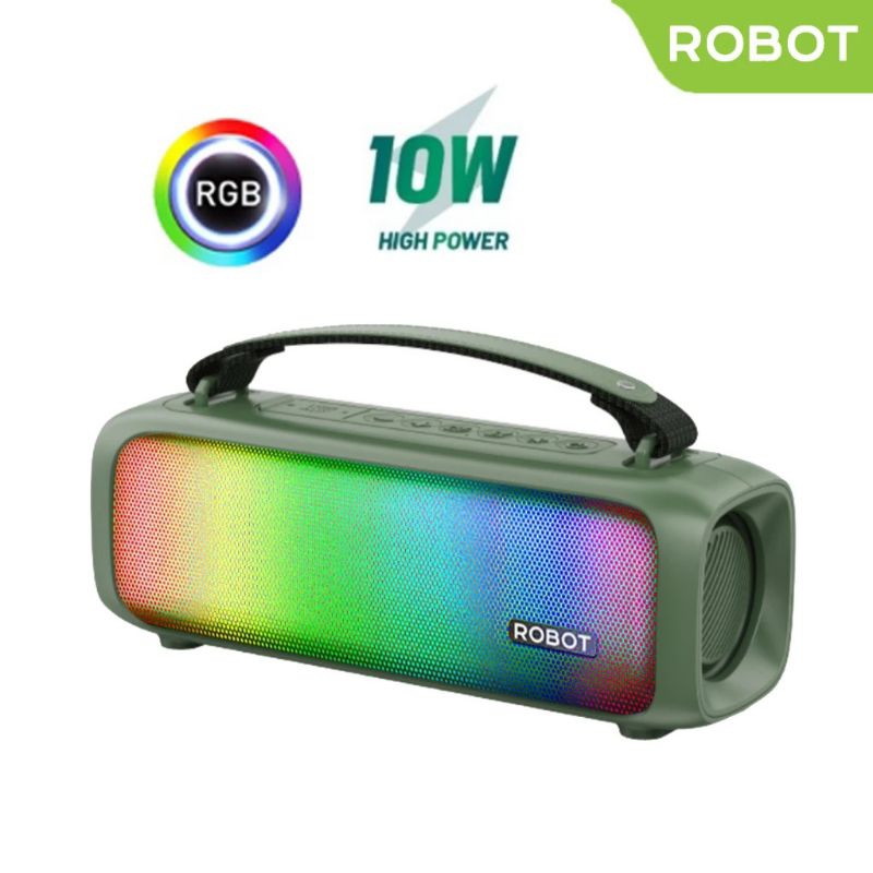 Speaker Robot RS300 Speaker Bluetooth 5.3 Bass Bosst RGB Light ORIGINAL