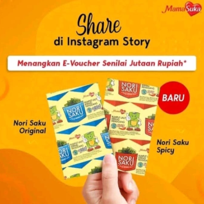 

➫➻❀✺ Nori Saku Seaweed Original | Isi 10 Bks @ 2 Gr