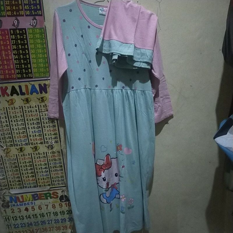 Preloved PL Set Gamis Anak