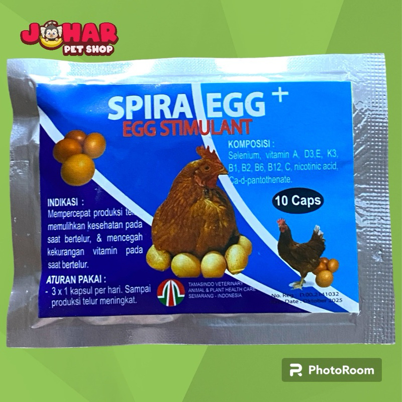 Spira egg stimulant mempercepat produksi telur unggas ayam bebek burung