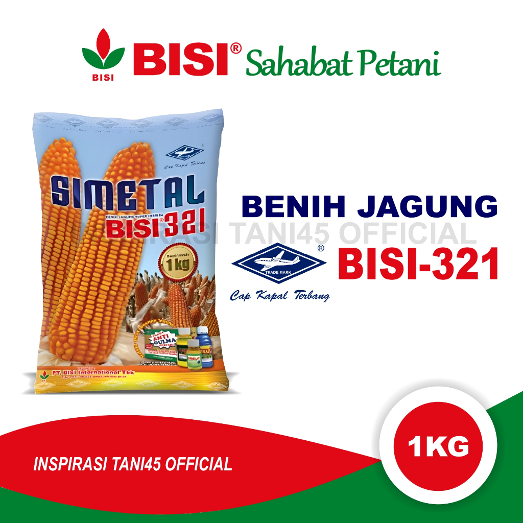 Benih Jagung SIMETAL BISI 321 isi 1 kg/Benih Jagung Bisi Simetal 321 1kg