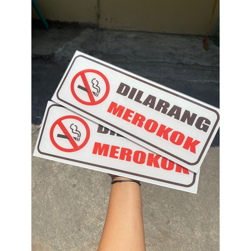 

akrilik dilarang merokok / stiker