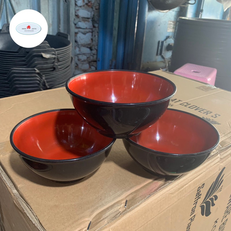 mangkok mie ramen plastik besar hitam