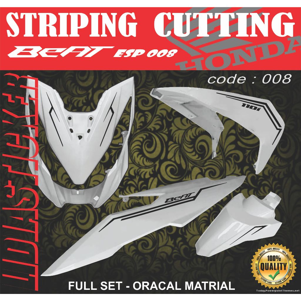 STIKER BEAT ESP 2018 SIMPEL 008 STRIPING BEAT