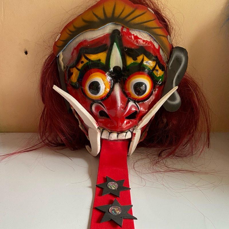 topeng leak bali mika rambut panjang