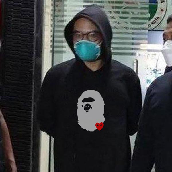 Jaket Hoodie BAPE X COMME DES GARCON Hoodie Jumper Bahan Cotton Fleece