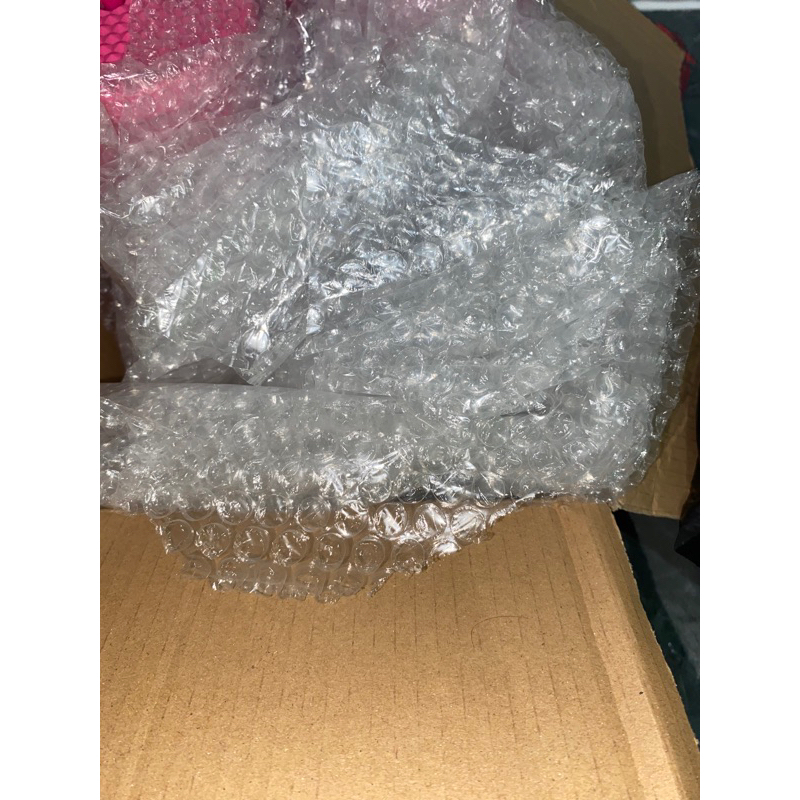 

Bubble wrap+kardus