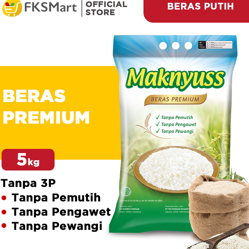 

☈➸❋✦ Maknyuss Beras Premium 5 kg