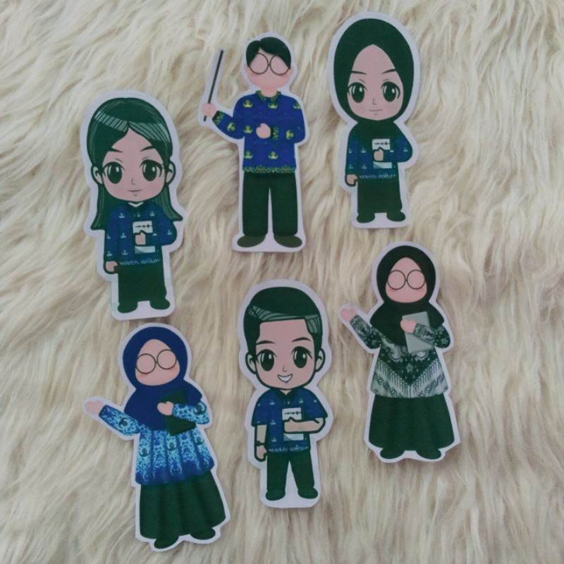 KARAKTER GURU UNTUK HARI GURU/TOPPER HARI GURU MURAH/TOPPER GURU SATU PAKET