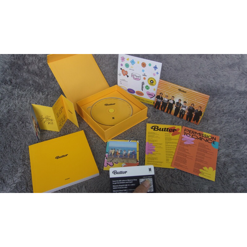 ALBUM BTS BUTTER CREAM UNSEALED OFFICIAL WEVERSE PHOTOCARD JUNGKOOK SUGA MURAH