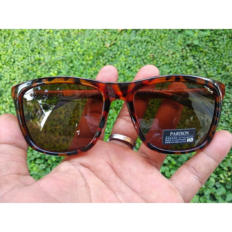Kacamata Polarized coklat loreng tembus air paser ikan