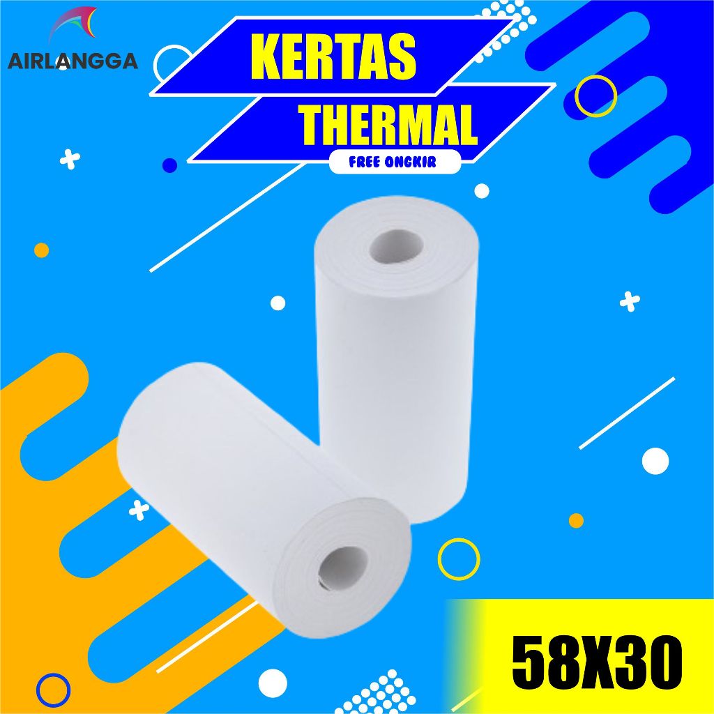 

Kertas Printer Thermal Struk Kasir Nota 58x30mm