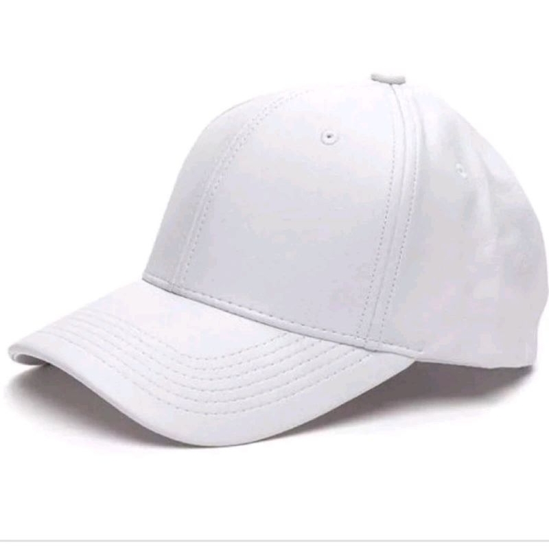 TOPI BAHAN /TOPI KAIN POLOS WARNA HITAM DAN PUTIH