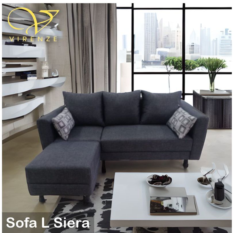 Sofa L Sierra Virenze Sentul Jakarta Bogor Bekasi Cikarang Kawarang Tangerang Bandung Purwakarta Suk