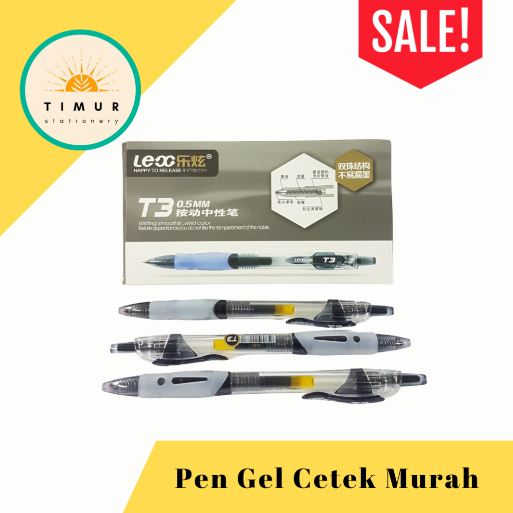 

Pen Jel Gel Murah Cekrek T3 Gel mirip K1 / Q gel per Lusin