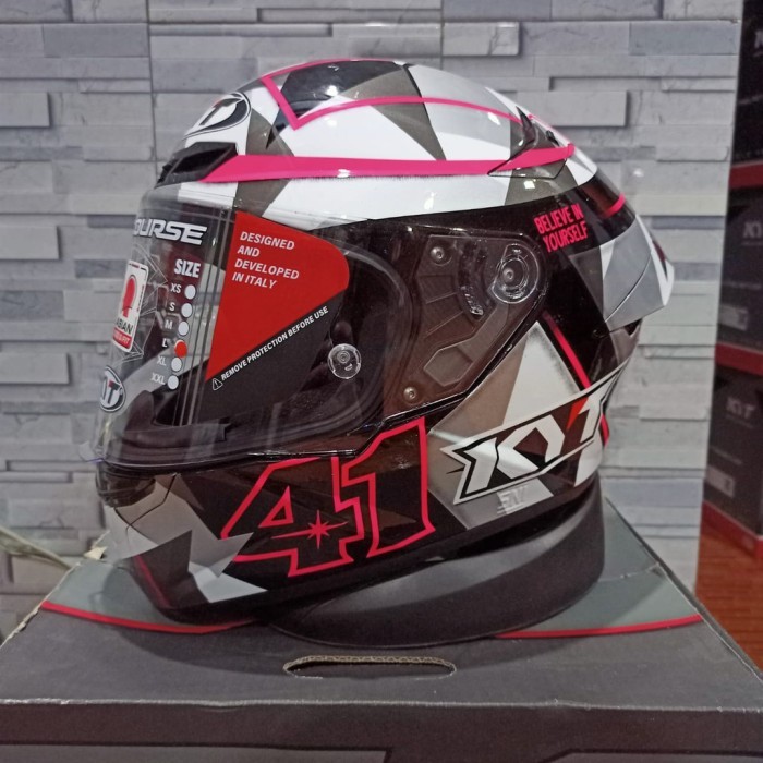 HELM KYT TT COURSE RePAINT ESPARGARO 2018 HELM FULL FACE KYT