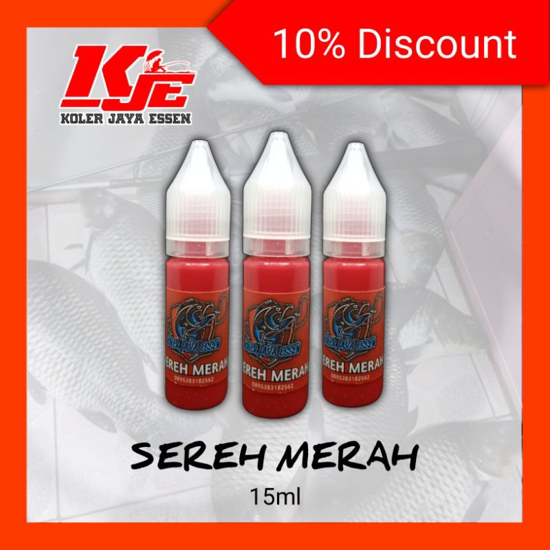 |kje| essen ikan mas 15 ml aroma sereh merah |koler jaya essen|