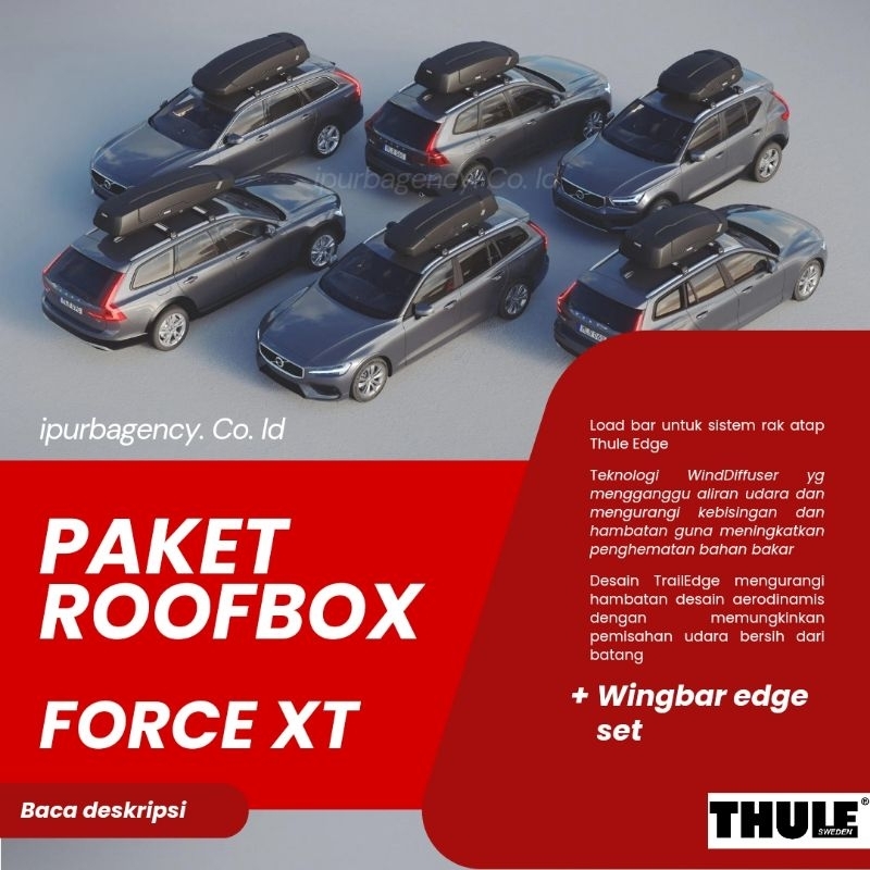 PAKET THULE ROOF BOX FORCE + WINGBAR EDGE SET (ROOF TYPE) MOBIL?