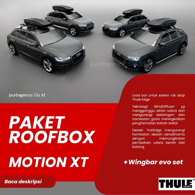 PAKET THULE ROOF BOX MOTION + WINGBAR EVO SET (ROOF TYPE) MOBIL?