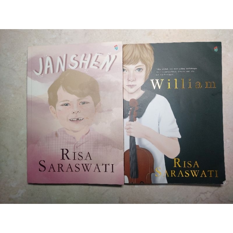 Preloved Bundle 2 Novel Janshen dan Williaw Risa Saraswati Cover Lama (Buku Bekas)