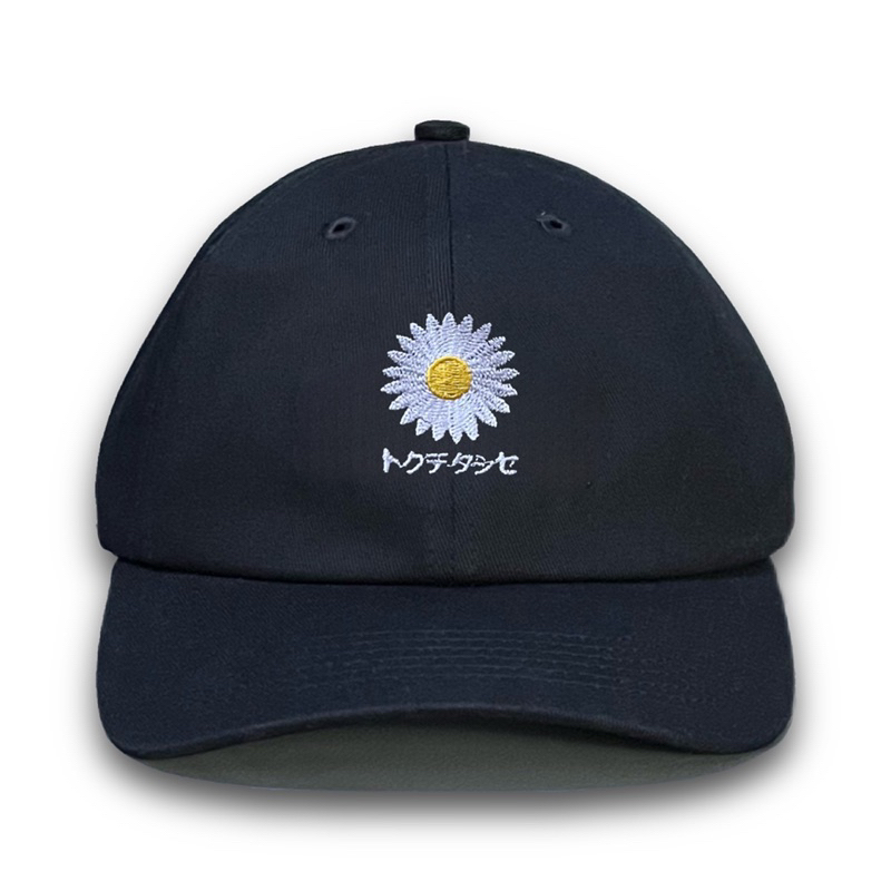 Topi Polocaps Baseball Daisy Black Thisplan