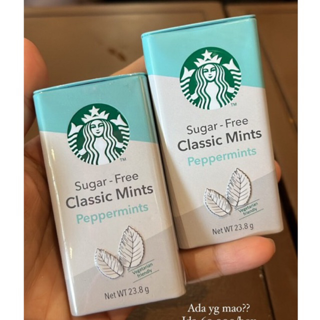 

[Ready stock] Starbuckk sugar free classic peppermint candy