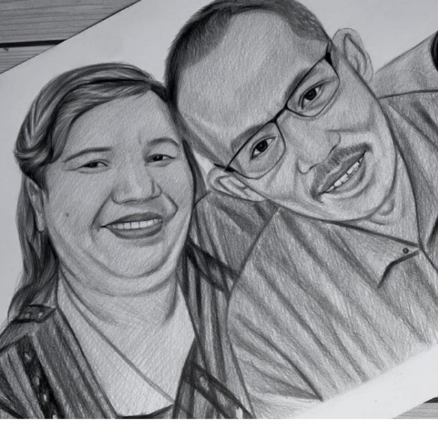 Lukisan Pensil Wajah A4 Free Figura
