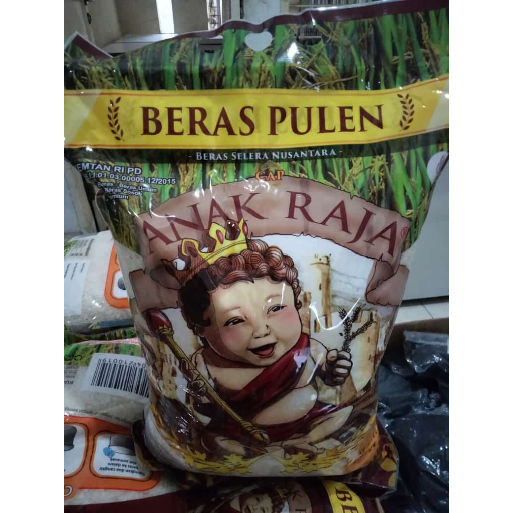 

Beras premium anak raja 5 kg / Beras Anak Raja 5 kg premium