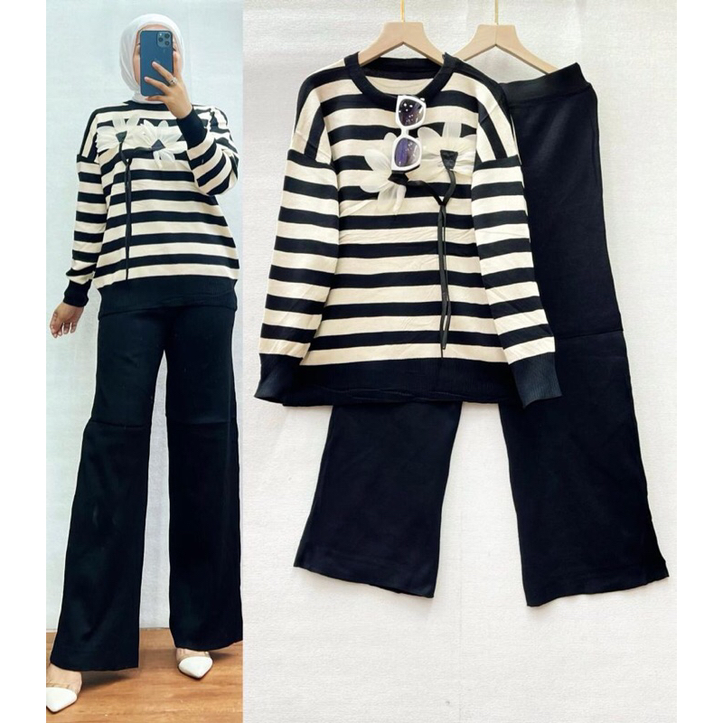 SETELAN RAJUT FLOWER SALUR IMPORT PREMIUM/SET RAJUT SALUR/REALPICK/SET KEKINIAN/BESTSELLER