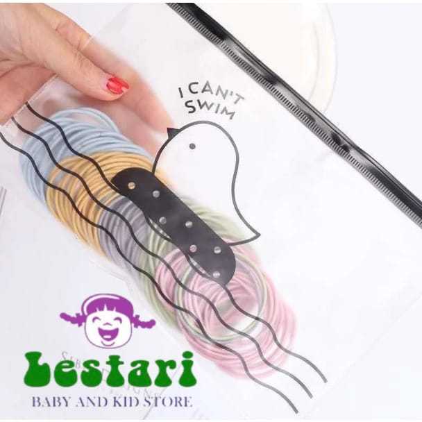 KARET/TALI RAMBUT KOREA FREE POUCH ISI 100