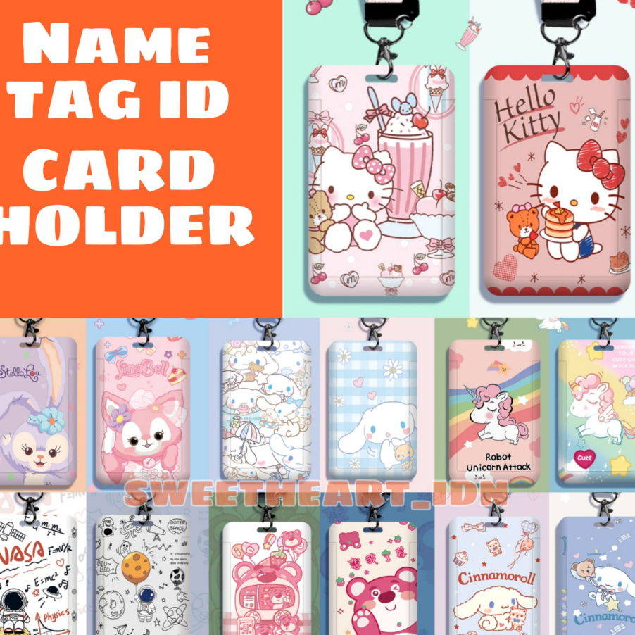 

JHDZ6299 7.7 gantungan name tag ID Card Holder / Gantungan Kartu Nama / Tali ID Card / Tempat Kartu ID Card holder gantung leher